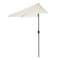 Nature Spring Nature Spring 9-ft Half Round Patio Umbrella - Tan 275842HOI - alternate 3